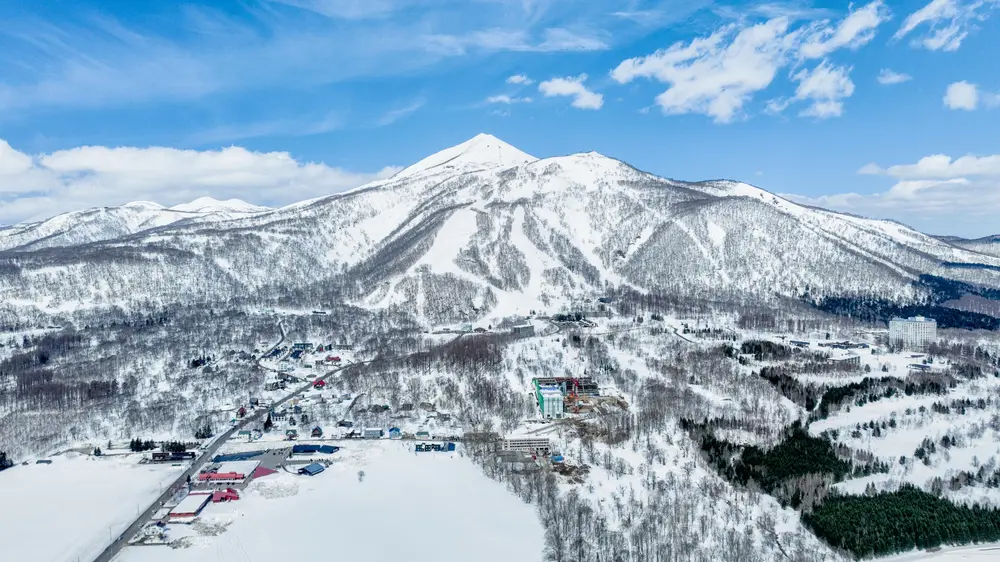 Aerial view of Annupuri and the Niseko Village ski area